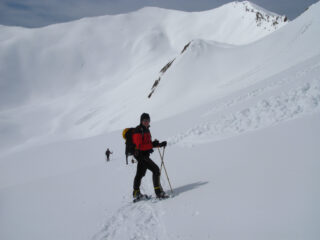 l'inizio del traverso che porta nel Vallon de l'Infernet