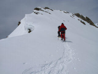 salendo verso la cima della Grande Combe