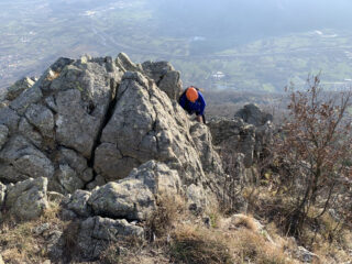 Sulla Via Accademica poco sotto la cappella di vetta