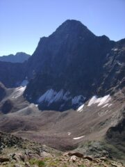 La nord dell'Emilius, con quel che resta del ghiacciaio di Arpisson