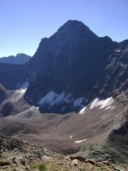 La nord dell'Emilius, con quel che resta del ghiacciaio di Arpisson