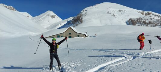 Enzo e il bel pendio sciato