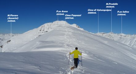 Ultimissimi metri a Cima Foppazzi seconda cima di oggi.