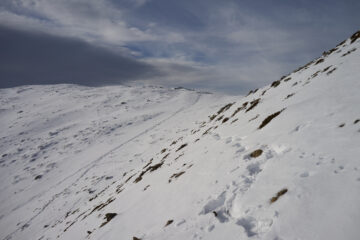 Cresta verso Sud-Ovest vista da poco sotto Punta Imperatoria