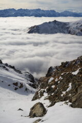 Dal Colletto del Civrari vista verso la gola Sud-Ovest