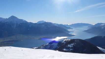 Vista sul lago da quota 1.600 mt