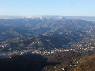 Val Polcevera e Monte delle Figne innevato