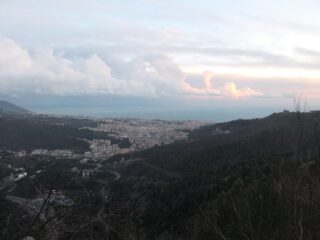 Genova al tramonto