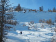 pendii di salita verso il colletto a quota 2479 m.