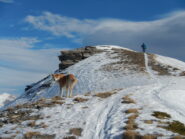 sull'ampia dorsale verso la cima