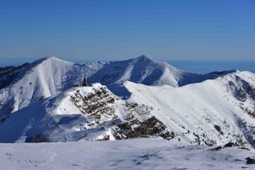 Cima Garlenda, M.Frontè e Cima del Redentore dalla vetta del Saccarello