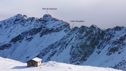 Cresta NO vista dalla becca di Vioù