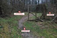 Alla diramazione dei sentieri: entrambi portano all’Isola del Mandelli