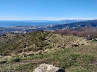 Veduta verso Genova dal Forte Richelieu (m 415)