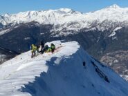 sulla dorsale a quota 2421 m.
