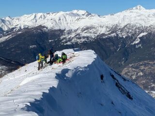 sulla dorsale a quota 2421 m.