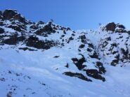 Sulla destra il canale da salire