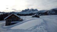 Vista sulle Pale di San Martino da Fuciade.