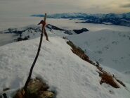 La 'croce' di vetta del Grum 