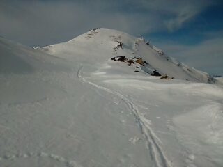 In arrivo alla Cima dell'Omo
