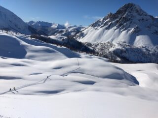 L arrivo al passo dal col des accles