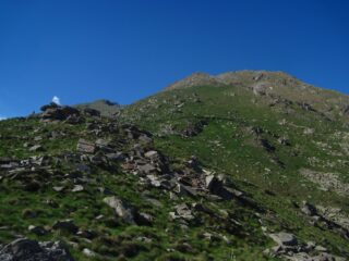 La cima dal sentiero di salita