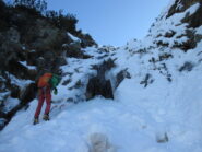 Saltino di neve e ghiaccio
