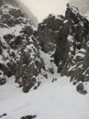 Alla base del tratto più impegnativo