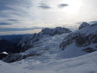 La Presolana vista dal colletto prima della vetta