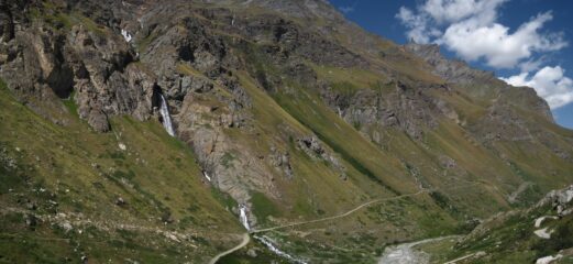 Il sentiero e la poderale percorsi