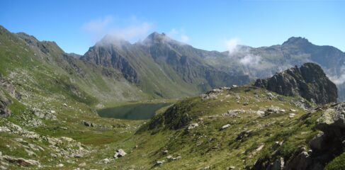 Lago Santanel visto dal Colletto Teppon (2470) 