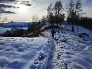 Verso la cima.