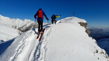 L'arrivo in cima