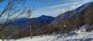 Monte Curt (al centro) e Musinè a sinistra dal cole della Portia