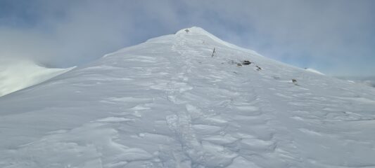 cresta finale per la Cima Ventosa