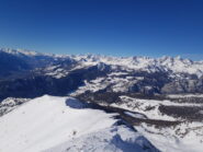 Vista sulla ampia cresta