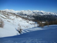 Discesa dalla sella dopo Cima Ventosa