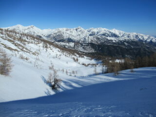 Discesa dalla sella dopo Cima Ventosa