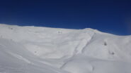 In salita con il Monte Gran Costa sulla nostra destra