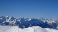 Vista sugli Ecrins dal Monte Blegier