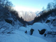 nella forra a monte dell'alpeggio dopo il primo guado..