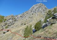 Il traverso sotto Il Torrione.