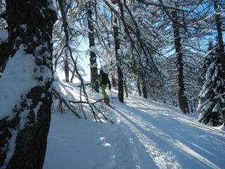 l'arrivo sulla dorsale