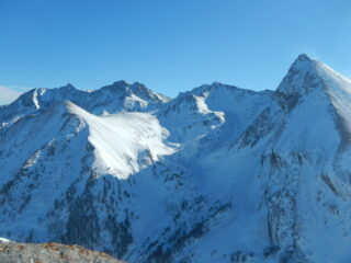 cime con poca neve