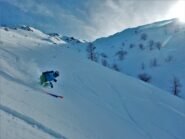 Seconda discesa su neve ancora migliore
