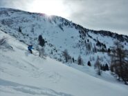 Parte alta con mix di farina e placche a vento