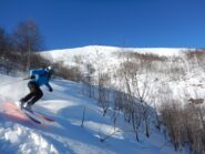 Mattia in volo verso Meira La Tagliola