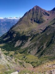 Foto di rito al Colle di Chamolé - Comboé e la Becca di Nona