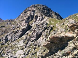 Foto di repertorio - la via di salita dal Colle di Chamolé
