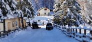 Colle della Melosa in veste invernale, punto di partenza per la salita